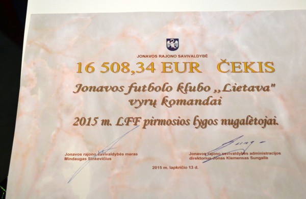 Futbolo klubo „Padėkos“ vakare kalbos apie aukštesnį lygį