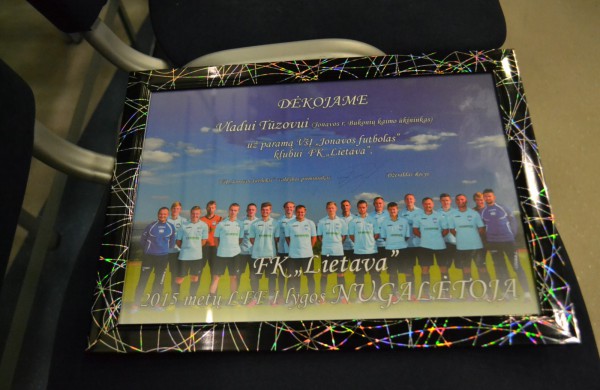 Futbolo klubo „Padėkos“ vakare kalbos apie aukštesnį lygį