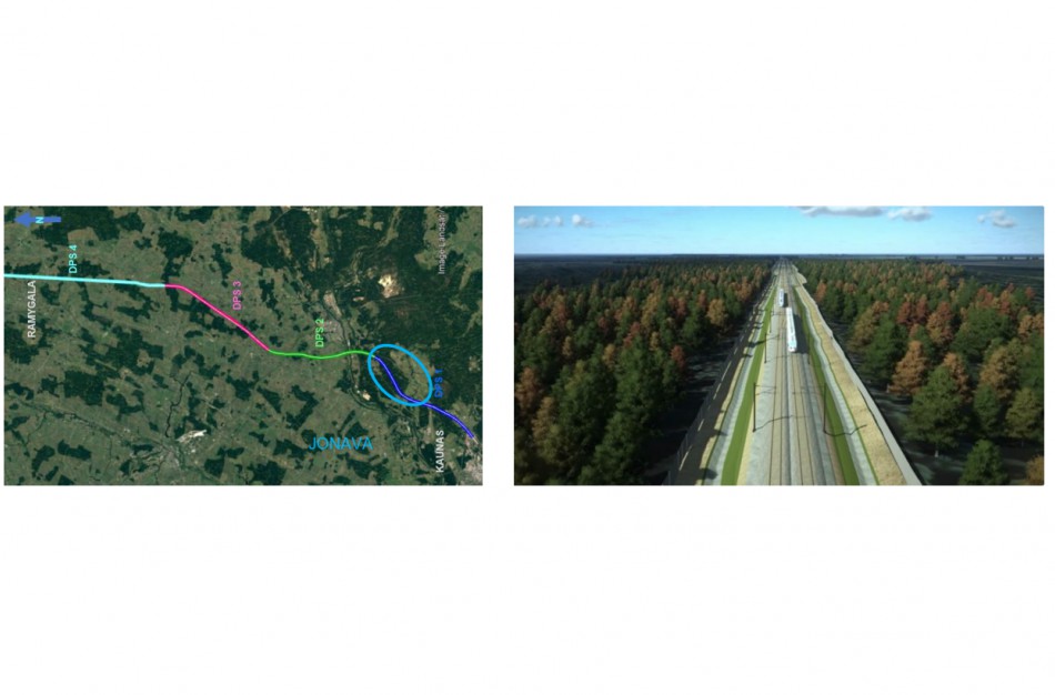 Parengti naujo ruožo Kaunas (Palemonas)-Šveicarija projektiniai pasiūlymai