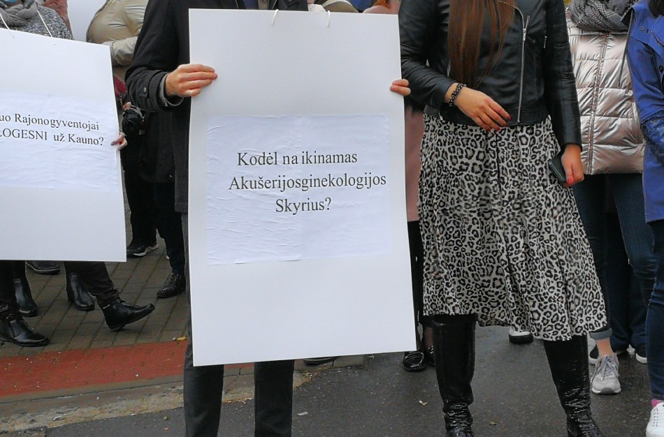 Šiandien surengta tylaus protesto eisena prieš Jonavos ligoninės reorganizavimą