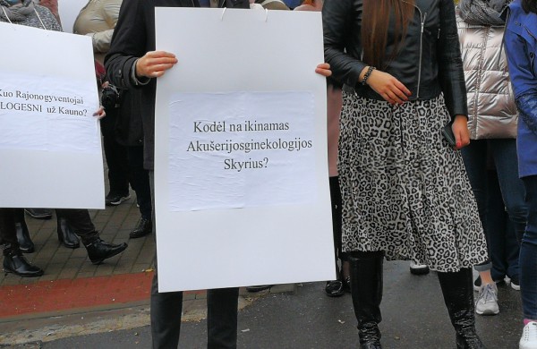 Šiandien surengta tylaus protesto eisena prieš Jonavos ligoninės reorganizavimą