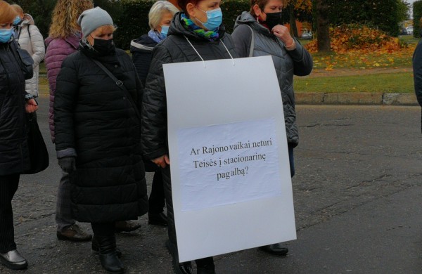 Šiandien surengta tylaus protesto eisena prieš Jonavos ligoninės reorganizavimą