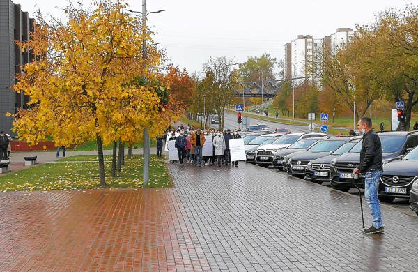 Šiandien surengta tylaus protesto eisena prieš Jonavos ligoninės reorganizavimą