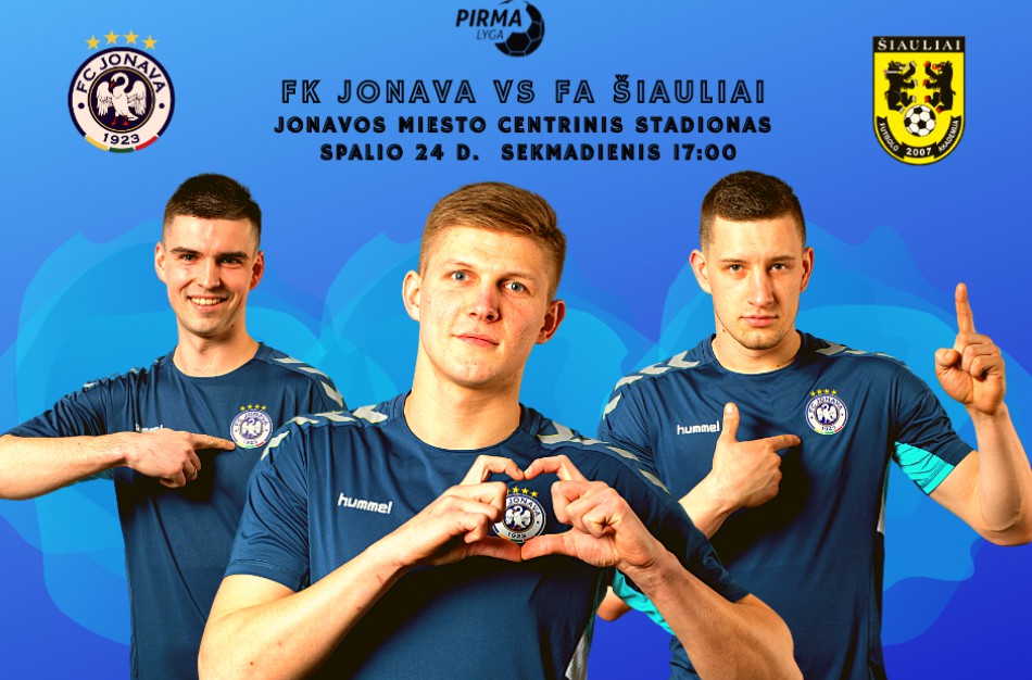 Jonavos futbolininkai sekmadienį namų stadione žais lemiamas  rungtynes!