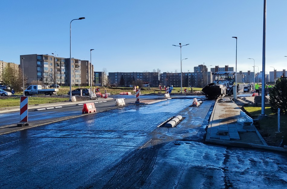 Artimiausiomis dienomis jau važiuosime Rimkų naująja žiedine sankryža