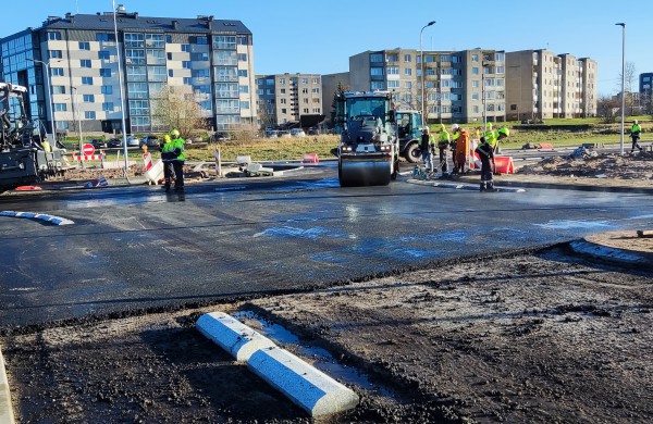 Artimiausiomis dienomis jau važiuosime Rimkų naująja žiedine sankryža