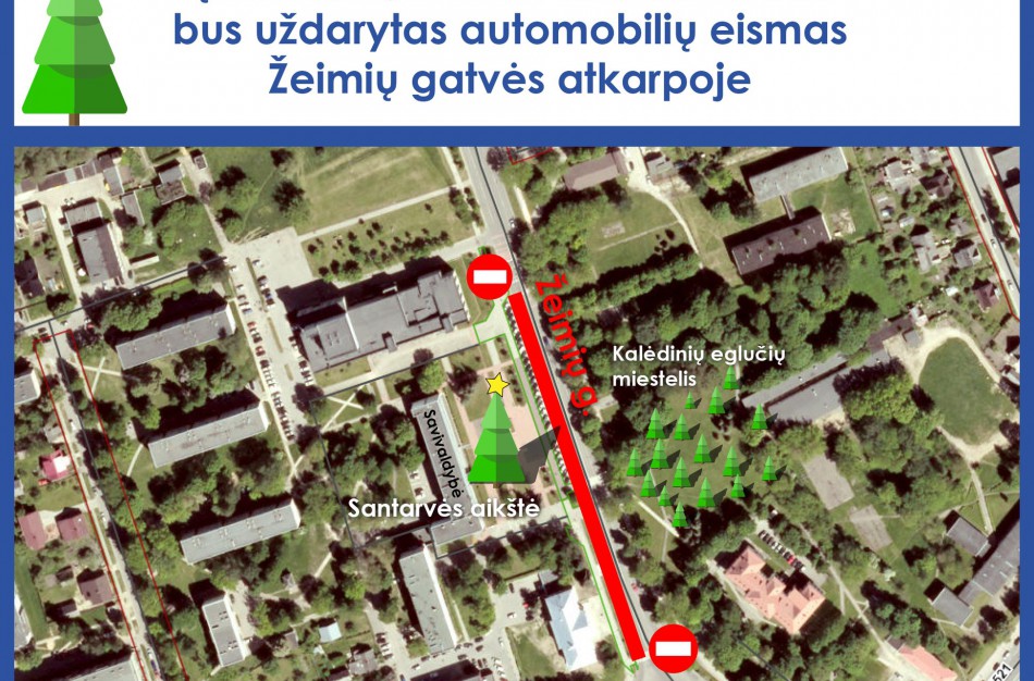 Sekmadienį laikinai bus uždarytas eismas Žeimių gatvės atkarpoje