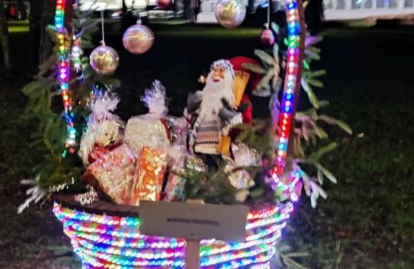 Įžiebta Jonavos miesto puošmena: sužibo Kalėdų eglė ir nutvisko Kalėdinių eglučių miestelis