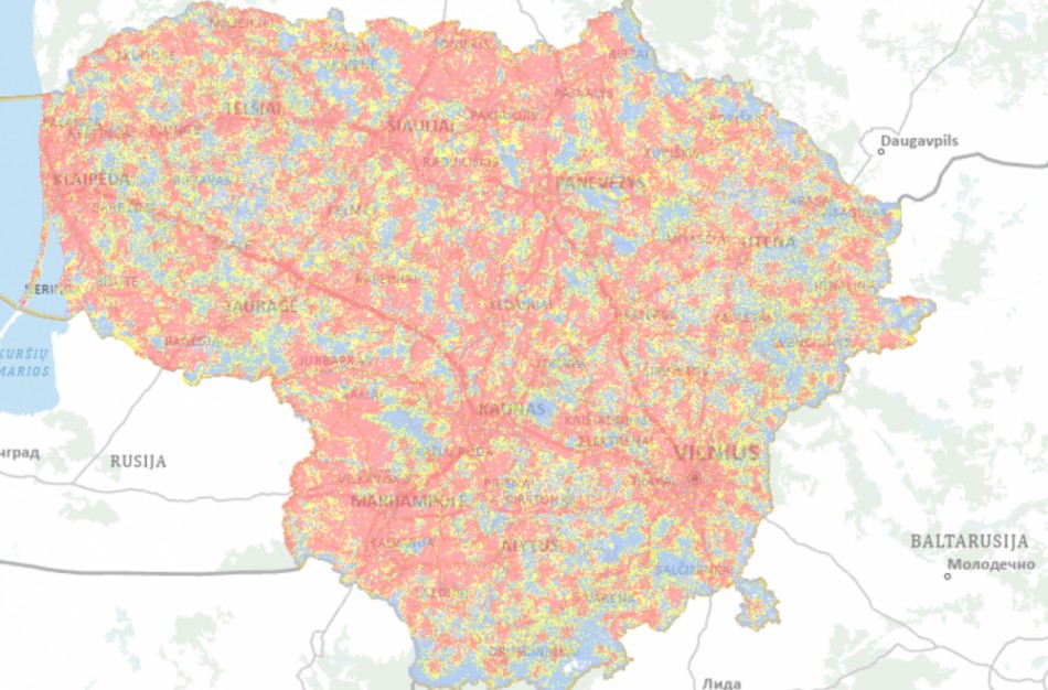 RRT skelbia mobiliojo ryšio tinklų aprėpties ir spartos žemėlapius