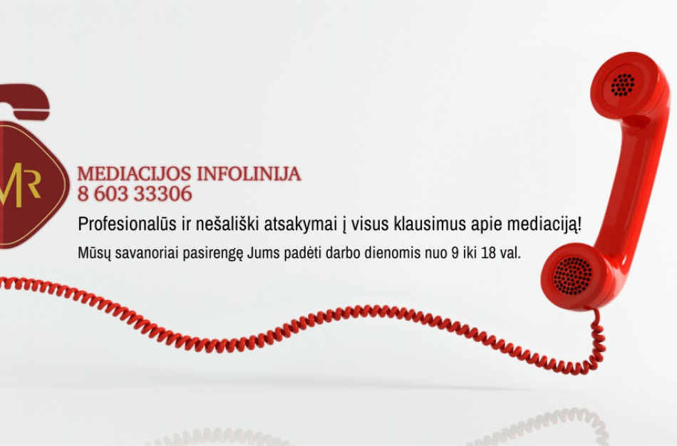 Lietuvos mediatorių rūmai pristato naują projektą – Mediacijos infoliniją