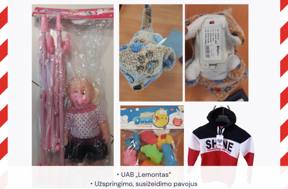 Nesaugias vaikams skirtas prekes teikusiai įmonei skirta bauda