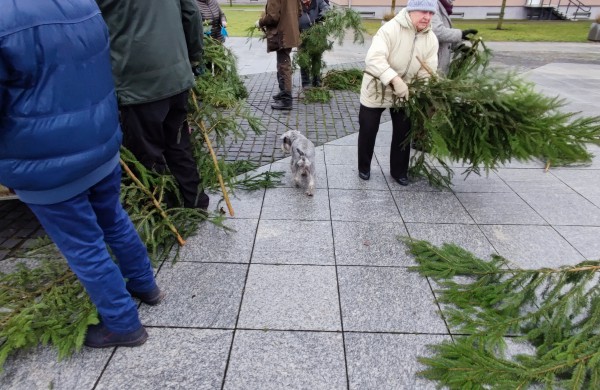 Miesto centre vyksta akcija „Parsinešk Kalėdas į savo namus“