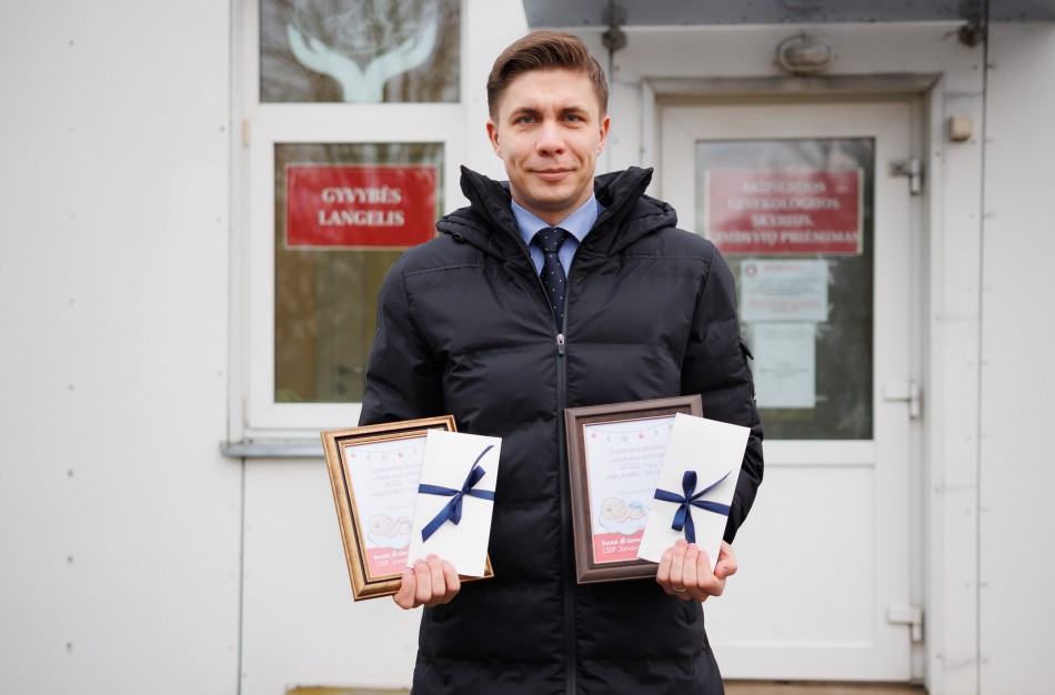 Pasveikinti pirmieji 2022-ųjų metų kūdikiai Jonavoje