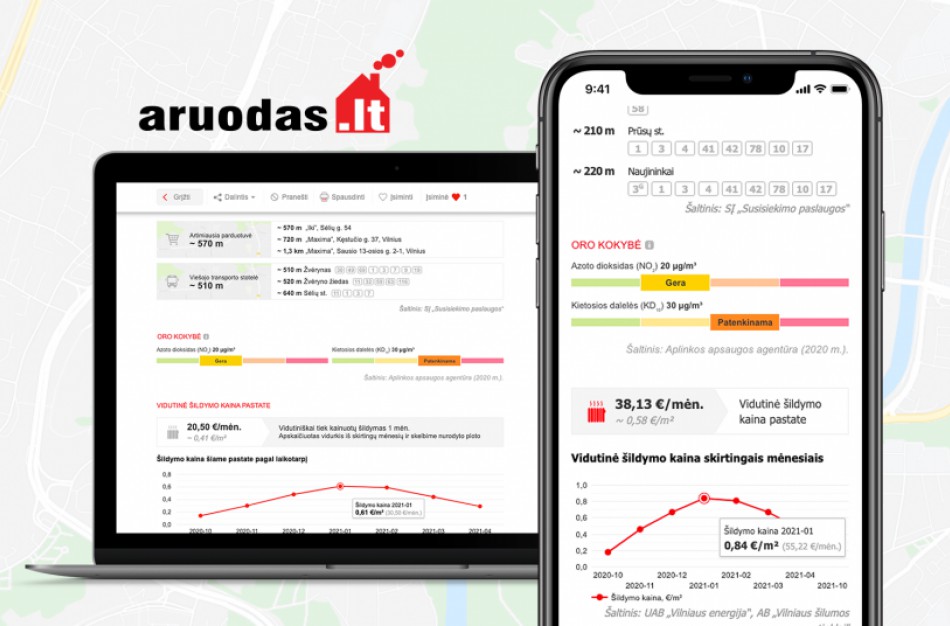 Perkant būstą nuo šiol bus galima patikrinti ir oro taršą aplink objektą