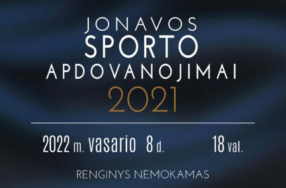 Kviečiame į renginį „Jonavos sporto apdovanojimai 2021“