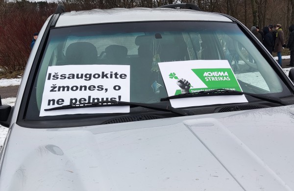 Achemoje vyksta streikas