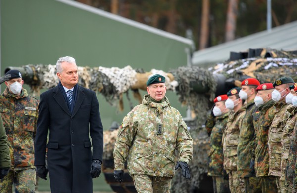 LR Prezidento sveikinimas NATO priešakinių pajėgų kovinės grupės dislokavimo Lietuvoje penktųjų metinių minėjime Rukloje