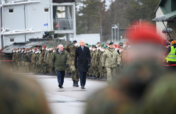 LR Prezidento sveikinimas NATO priešakinių pajėgų kovinės grupės dislokavimo Lietuvoje penktųjų metinių minėjime Rukloje