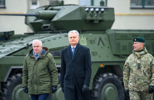 LR Prezidento sveikinimas NATO priešakinių pajėgų kovinės grupės dislokavimo Lietuvoje penktųjų metinių minėjime Rukloje