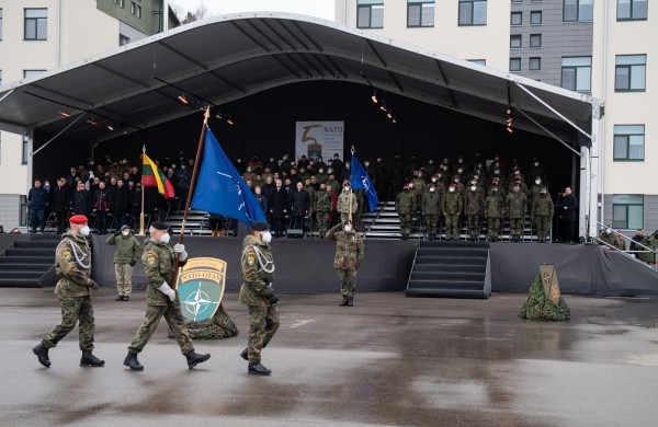 Ministras A. Anušauskas: penkmetį Lietuvoje dislokuotos NATO priešakinės pajėgos – sąjungininkų solidarumo ir įsipareigojimo kolektyvinei gynybai įrodymas