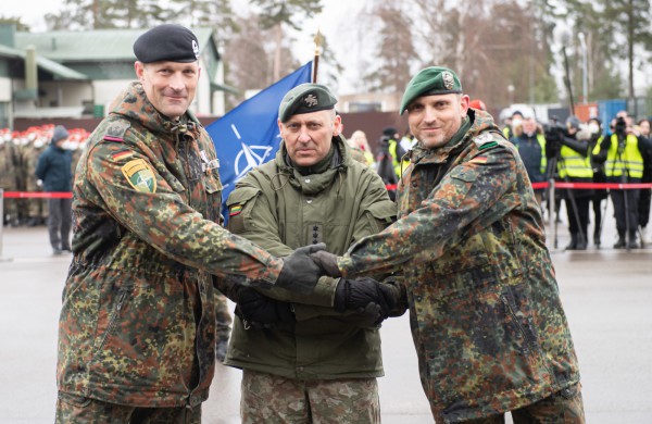 Ministras A. Anušauskas: penkmetį Lietuvoje dislokuotos NATO priešakinės pajėgos – sąjungininkų solidarumo ir įsipareigojimo kolektyvinei gynybai įrodymas