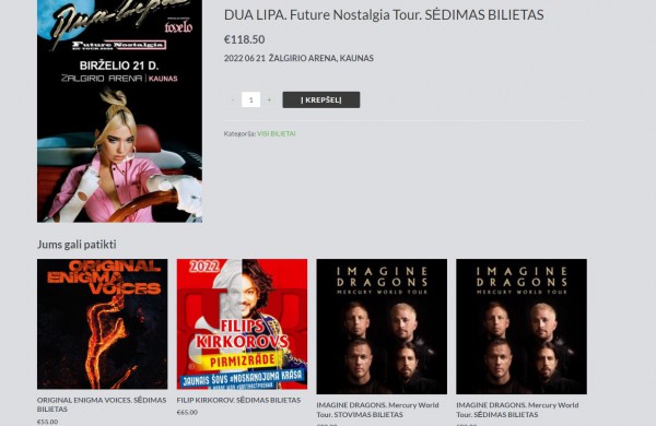 Kai kuriems gyventojams teks nusivilti – į pasaulinio lygio koncertus nebevyks