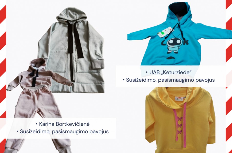 Už nesaugių vaikiškų džemperių teikimą rinkai skirtos sankcijos
