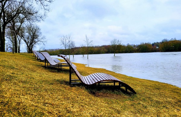 Dalis jonaviečių teigia taip paplūdusios Neries dar nematę: ar yra ko nerimauti?
