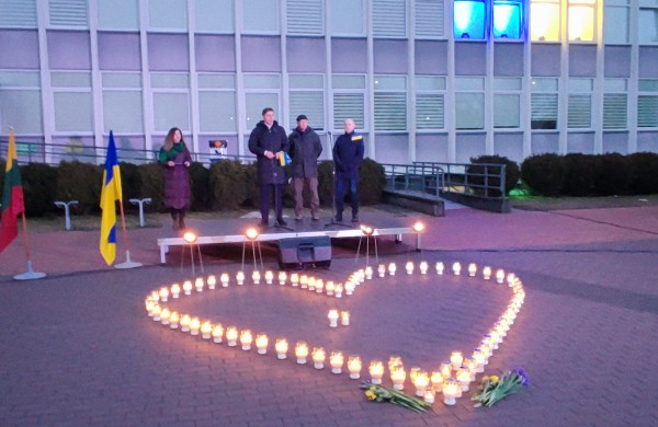 Jonavoje - Ukrainai palaikyti skirta akcija (nuotraukų galerija)