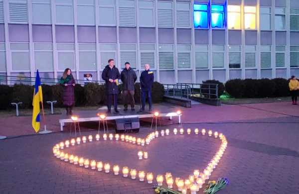 Jonavoje - Ukrainai palaikyti skirta akcija (nuotraukų galerija)