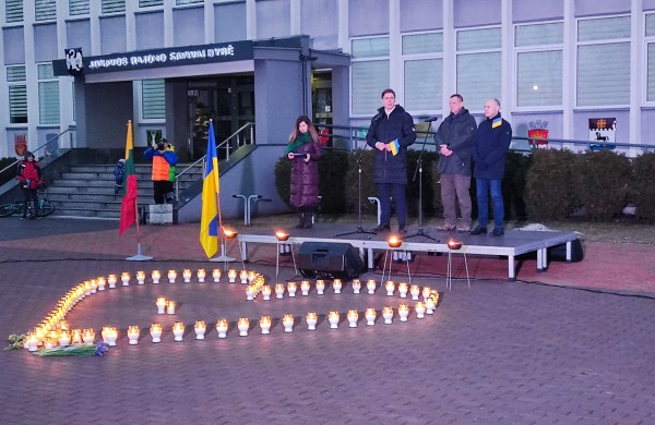 Jonavoje - Ukrainai palaikyti skirta akcija (nuotraukų galerija)