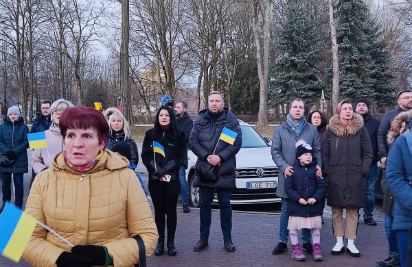 Jonavoje - Ukrainai palaikyti skirta akcija (nuotraukų galerija)