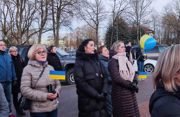 Jonavoje - Ukrainai palaikyti skirta akcija (nuotraukų galerija)