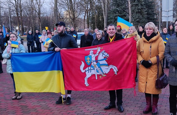 Jonavoje - Ukrainai palaikyti skirta akcija (nuotraukų galerija)