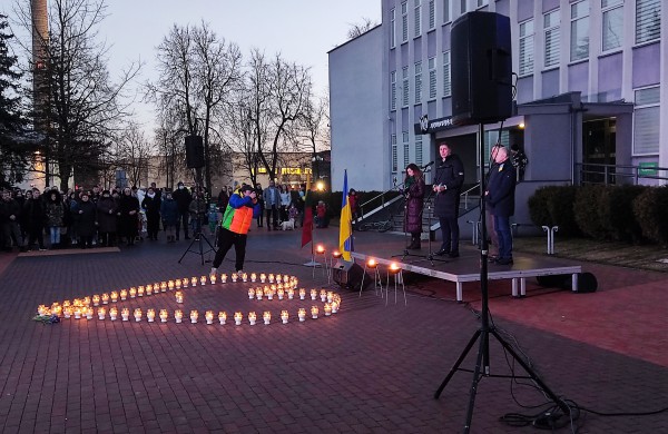 Jonavoje - Ukrainai palaikyti skirta akcija (nuotraukų galerija)