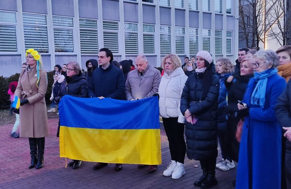 Jonavoje - Ukrainai palaikyti skirta akcija (nuotraukų galerija)