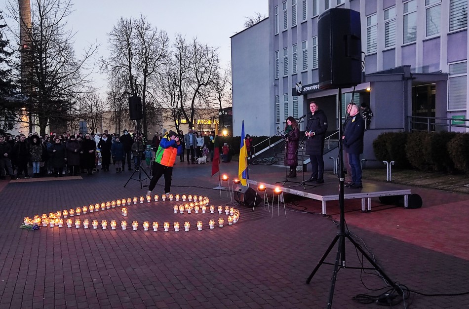 Jonavoje - Ukrainai palaikyti skirta akcija (nuotraukų galerija)