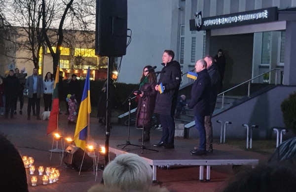 Jonavoje - Ukrainai palaikyti skirta akcija (nuotraukų galerija)