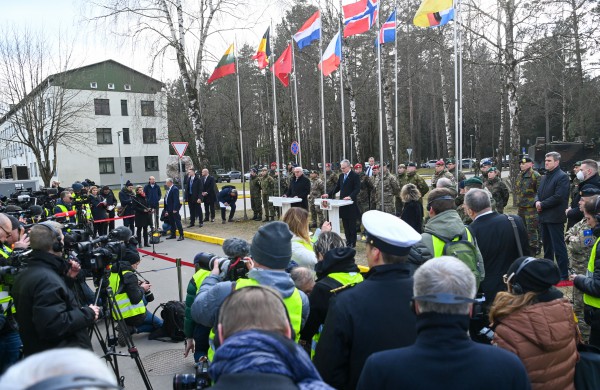 Lietuvos ir Vokietijos Prezidentai lankėsi NATO priešakinių pajėgų batalione Rukloje