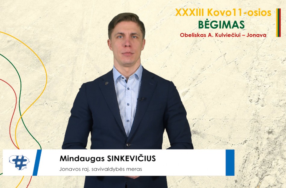 Mindaugas Sinkevičius kviečia Kovo 11-ąją paminėti bėgimu Jonavoje