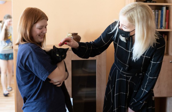 Savivaldybės vadovai aplankė Ukrainos karo pabėgėlius