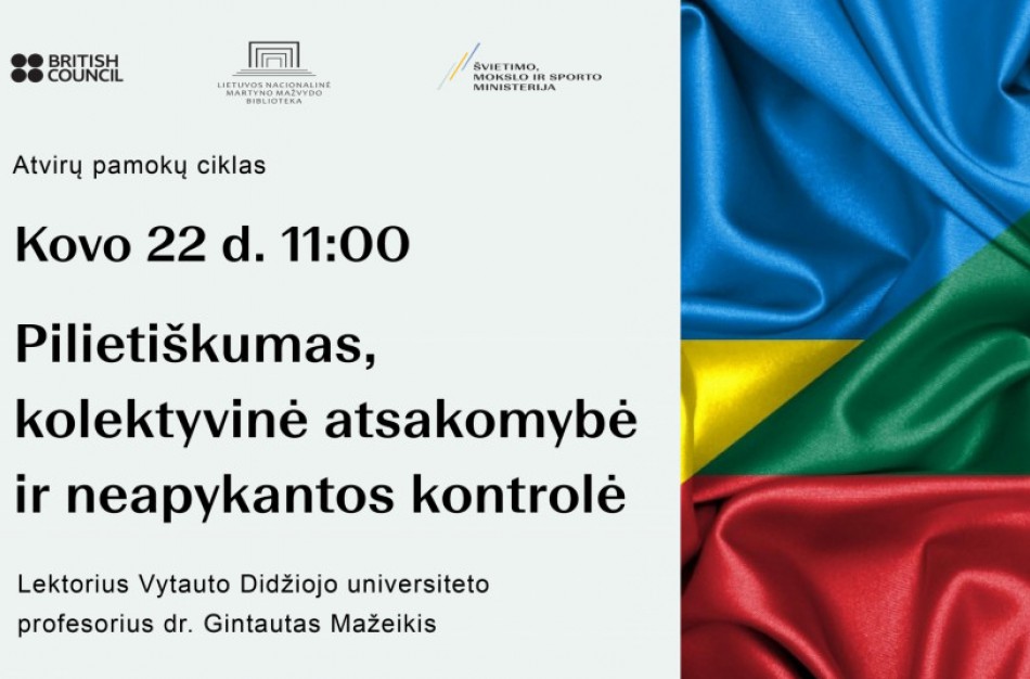 Kovo 22 d. – atvira pamoka „Pilietiškumas, kolektyvinė atsakomybė ir neapykantos kontrolė“