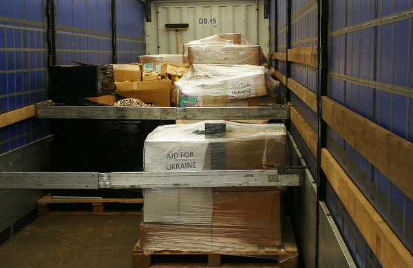 Jonavoje apsistojusius ukrainiečius pasiekė įspūdingo dydžio paramos siunta iš Anglijos