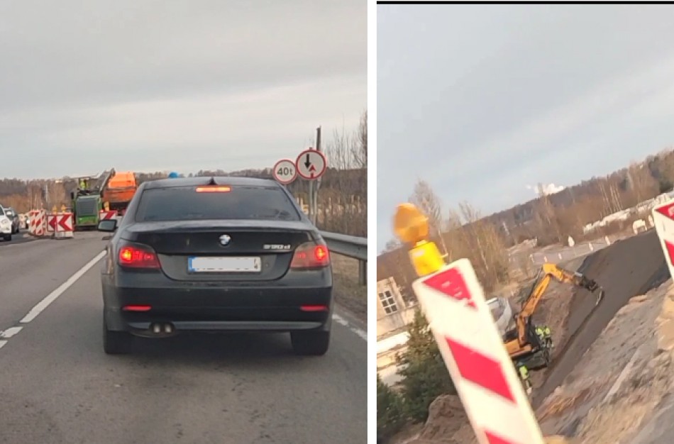 Vairuotojai pakraupę: tokio eismo reguliavimo ant Ruklos viaduko niekas nesitikėjo