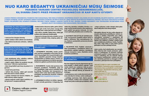 Nuo karo bėgantys ukrainiečiai mūsų šeimose