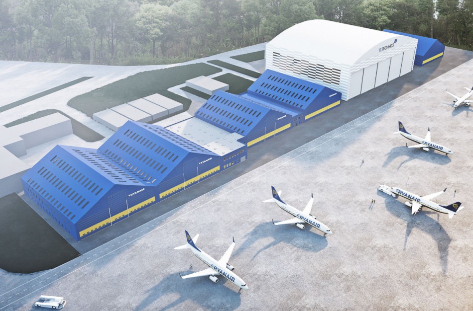 Oro bendrovė investuoja Kauno oro uoste: pristatė orlaivių priežiūros angarų projektą, sukurs daugiau nei šimtą darbo vietų