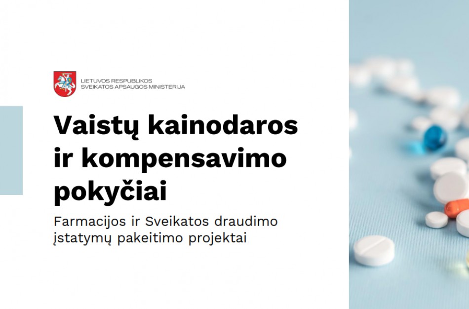 Planuojami vaistų kainodaros ir kompensavimo pokyčiai: pirkdami vaistus gyventojai galėtų sutaupyti