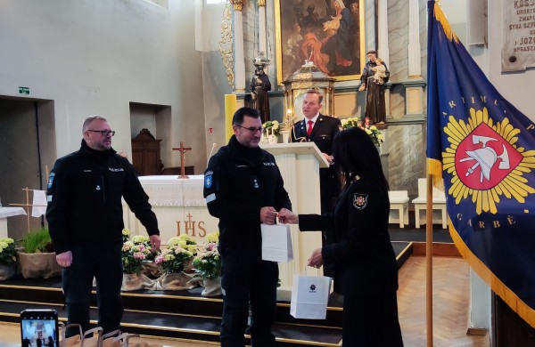 Po ilgesnės pertraukos paminėta Šv. Florijono – ugniagesių gelbėtojų diena