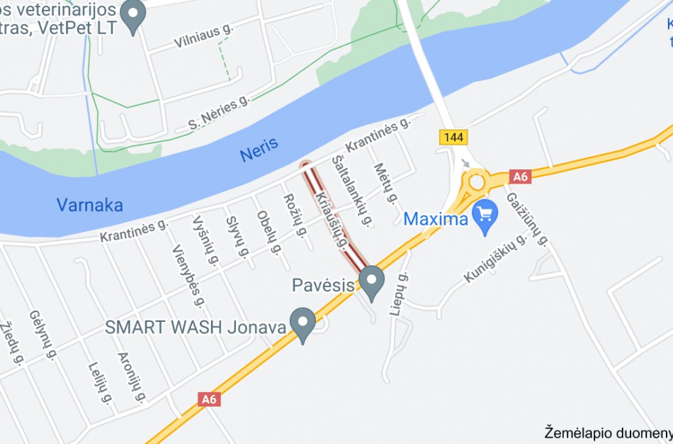 Paskelbtas konkursas Kriaušių gatvės kapitalinio remonto darbams atlikti