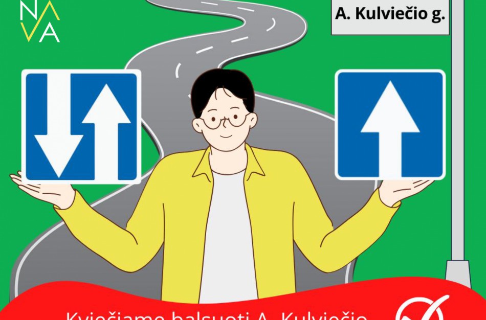 A.Kulviečio g. gyventojai kviečiami balsuoti dėl eismo organizavimo jų gatvėje